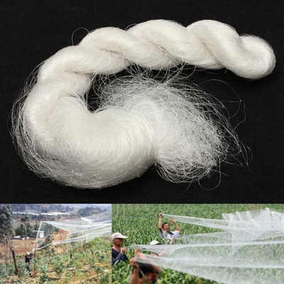 Giardinaggio in nylon bianco a rete modellata Rete anti-uccello Barriera da golf Gioco Rete per pesci Decorazione nautica 7.5x7.5M