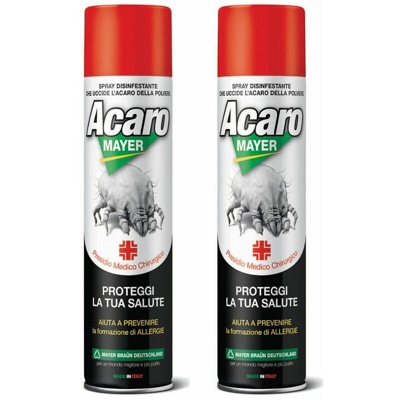 Acaromayer insetticida acaricida spray 2 flanconi da 400 ml