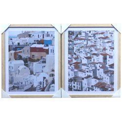 Quadro Cottage (2 pcs) (40 x 2.5 x 50 cm) - Dkd Home Decor características