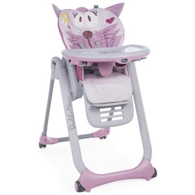 Seggiolone Chicco Polly 2 Start 4 Ruote Miss Pink
