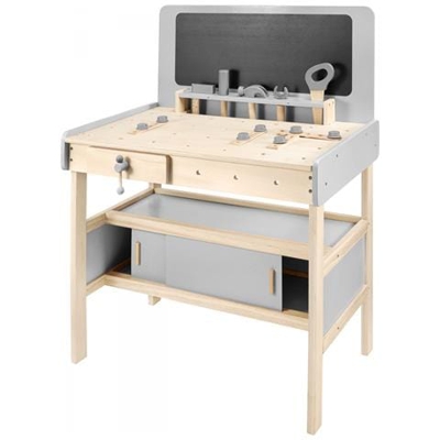Banco Da Lavoro Per Bambini In Legno, +50 Parti E Accessori Giocattoli Con Cintura Per Avvitare, Gioca Set Da Costruzione Creativo, Gioco Di Ruolo Attivo Dei Bambini