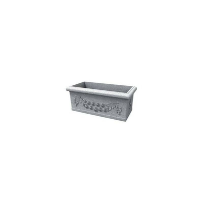 RETTANGOLARE FESTONATO VASO A TUTTA CAPIENZA H 39 cm VARI COLORI KLORIS | Colore: Granito