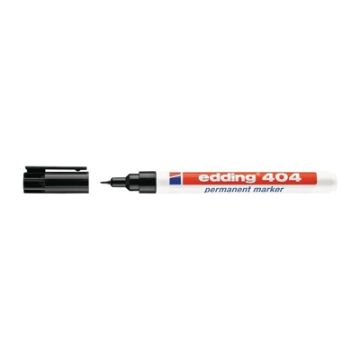Pennarello indelebile 404 linea nera 0,75mm punta tonda EDDING (Per 10)