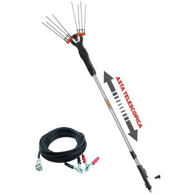 Abbacchiatore Scuotiolive elettrico Magiko 4x4 telescopico - Giallo - Brumar