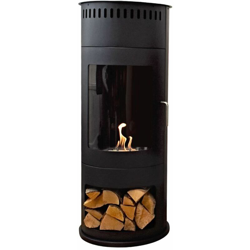 Caminetto a Bioetanolo Bergen Nero cm 112,5x45x45 GLOW-FIRE BERGEN en oferta