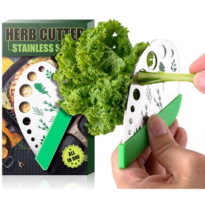 Erbe Stripper Acciaio Inossidabile 9 Fori Foglia Rasoio Vaniglia Cavolo Bietola Cutter Pelapatate Gadget Da Cucina