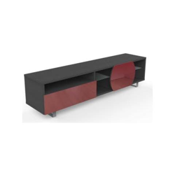 Mk195nos-ro Mobile Per Tv Fino 75 Pollici Finitura Rovere Grigio / rosso precio