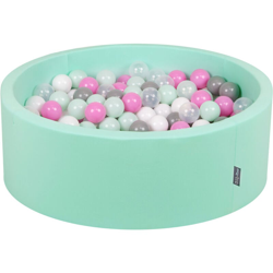 90X30cm/200 Palline ? 7CM Piscina Di Palline Colorate Per Bambini Tondo Fabbricato In EU, Menta:Trasparente/Grigio/Bianco/Rosa/Menta precio