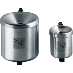 Rondella di sicurezza a parete Ø110xH120mm color argento con dispositivo di ribaltamento TKG en oferta