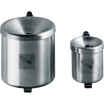 Rondella di sicurezza a parete Ø110xH120mm color argento con dispositivo di ribaltamento TKG