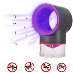 Trappola elettrica per zanzare da interno Lampada elettrica fotocatalitica a LED per zanzare con zanzariera per zanzare con ventola di aspirazione en oferta