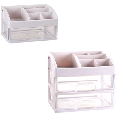 Organizer per il trucco Conservazione per cosmetici in acrilico Cassetti antipolvere e espositori per gioielli Scatola per articoli per la casa