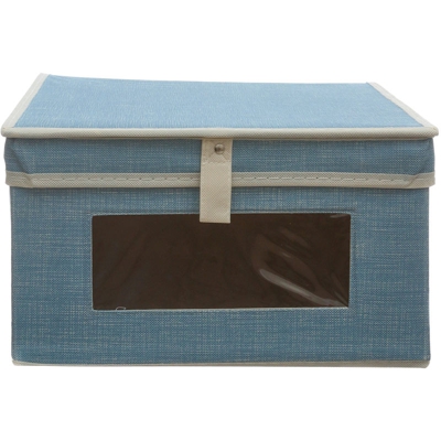 Scatola armadio Wendy In cartoncino e polipropilene azzurro