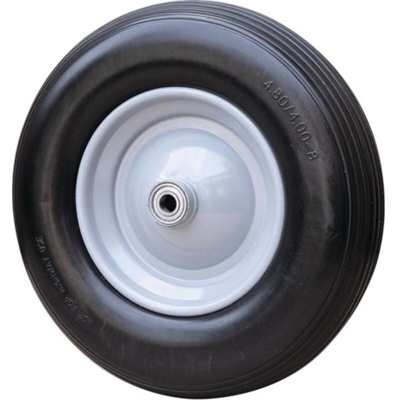 Ruota in polimero diametro 400 mm, larghezza ruota 100 mm, completamente schiumata, incluso asse CAPITO