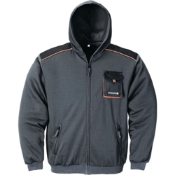 Giacca felpa da uomo taglia XL grigio scuro / nera / arancione TERRATREND precio