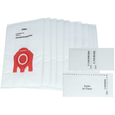 vhbw 10x sacchetti compatibile con Miele Allergy Hepa 1800, Allergy Hepa Plus, Allervac Hepa Plus aspirapolvere - in microfibra