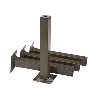 Piedino per mobile piastra bianca 25x25mm H.200mm ELEMENT SYSTEM (Per 4)