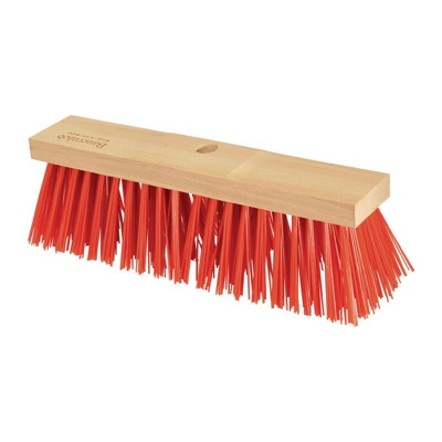 Scopa da strada pallonetto contadino Elaston L.400mm con foro manico sella legno SOREX