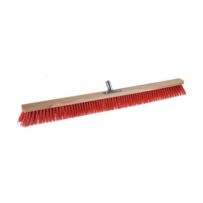 Scopa Elaston L.1000mm con supporto manico in metallo piatto legno SOREX