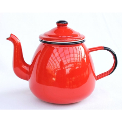 Brick da Tee Nr. 582A smaltati 14cm Brick Acqua Brick Brick da caffè Smalti Nostalgie (Rosso) - Dandibo