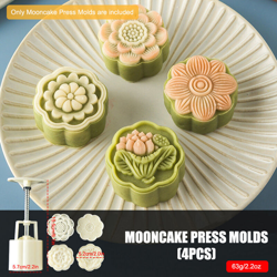 Stampi per stampa Mooncake Mid-Autumn Festival Attrezzo per pasticceria Fodant Gift Decor Motivi floreali fai da te Stampi per torta Mooncake con en oferta