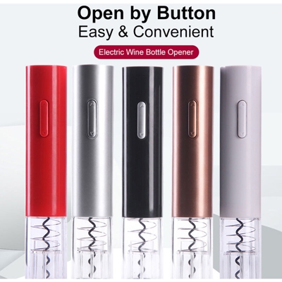 Apribottiglie elettrico per vino con apribottiglie cavatappi a batteria con tagliacapsule,Tipo,caffe - Tipo,caffe