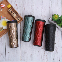 304 In Acciaio Inox 500ml Portatile Doppio Strato Tazza Auto Caffe Isolata Thermos Tazza di Vuoto Affari Te Ufficio Boccetta All'aperto en oferta