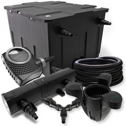 Wiltec - SunSun Set per il filtro 60000l 24W Depuratore per stagni 70W Pompa 25m Tubo Skimmer SK30 características