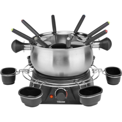 Set Fondue per Famiglia 1400 W 1,3 L in Acciaio Inox Argento - Argento - Tristar características
