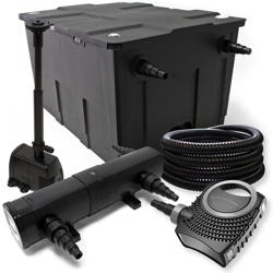 Wiltec - Set filtro bio per stagni 60000l 18W UVC Depuratore per stagni 25m Tubo pumpe precio