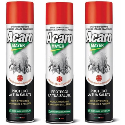 Acaromayer insetticida acaricida spray 3 flanconi da 400 ml