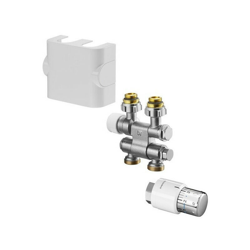Kit di collegamento per radiatore da bagno angolare cromato 7 Collegamento mandata/ritorno bianco características