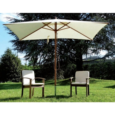 Ombrellone palo centrale Timbers Made in Italy - 200 x 300 cm | Colori Maffei: Ecru