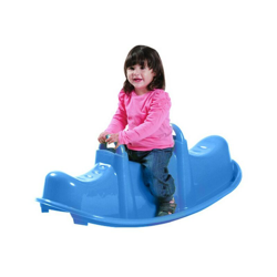 Gioco Cavalcabile per Bambini in Plastica Dondolo 3 Posti Uso Interno Esterno en oferta