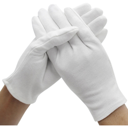 12 paia di guanti in cotone, morbidi e traspiranti, delicati sulla pelle, da lavoro, cosmetici, idratanti, per l'ispezione dei precio