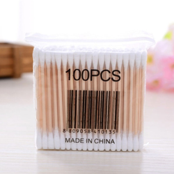 100 pezzi monouso tampone di cotone ultra-piccolo senza pelucchi micro spazzole in legno bastoncini di cotone tamponi estensione ciglia strumenti di características