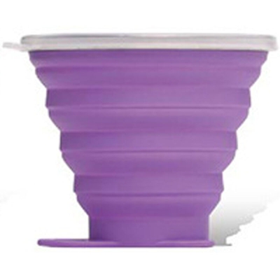 Tazza pieghevole pieghevole per caffe pieghevole da viaggio per sport all'aria aperta da 270 ml in gel di silice portatile di grande