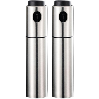 Spray per olio da 2 confezioni 135ml Dispenser per aceto in acciaio inossidabile Flacone spray riutilizzabile per barbecue Arrostire Grigliare