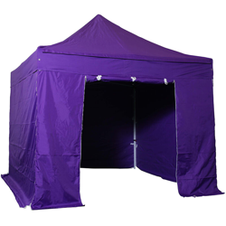 Baches lat¨¦rales 3x3m 3 pleins + 1 porta Poliestere 300g/m2 Viola en oferta