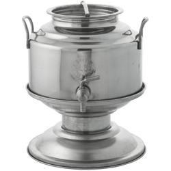 FUSTO IN ACCIAIO INOX LT.5 PER OLIO CONTENITORE CON BASE E RUBINETTO - Belvivere precio
