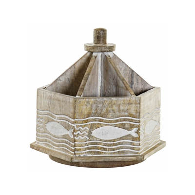 Organiseur Mediterraneo Legno di mango (20 x 20 x 20 cm) - Dkd Home Decor