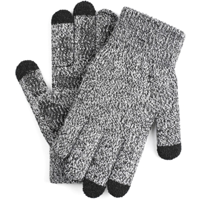Happyshopping - Guanti invernali per uomo e donna Touch Screen Antiscivolo Gel di silicone Polsino elastico Materiale termico morbido in maglia