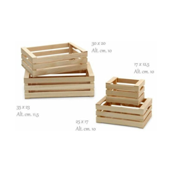 A&F Cassetta Legno Faggio Naturale 30x20x10cm precio