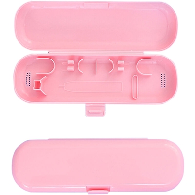 Scatola per spazzolino elettrico Portatile Premium da viaggio Scatola protettiva per spazzolino e testine universale,Tipo,rosa universale - Tipo,rosa