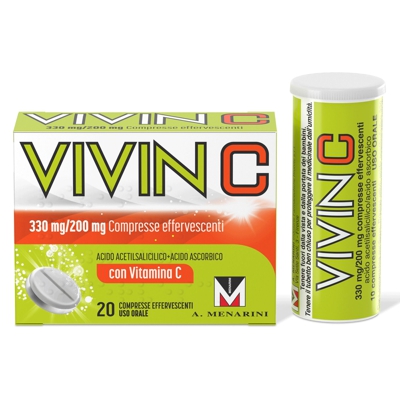 VIVIN C 330 mg + 200 mg Compresse effervescenti