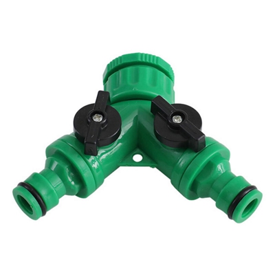 Connettore del rubinetto Connettore del rubinetto della lavatrice a forma di Y in plastica per uso domestico Da uno a due separatore d'acqua con
