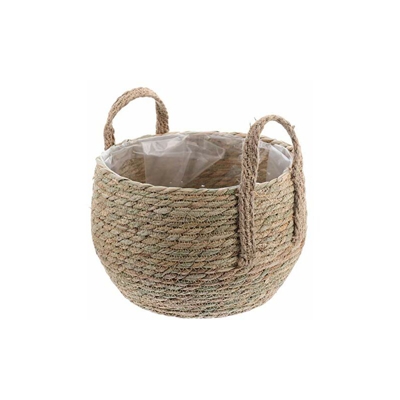 Vaso per piante intrecciato, 24 cm, per compleanni, Natale, matrimoni, decorazione da tavolo - Soimiss