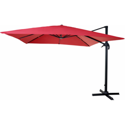 Ombrellone parasole HWC-A96 3x3m rosso senza base en oferta