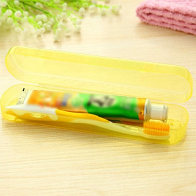 Happyshopping - Scatola per spazzolino da denti in plastica semplice gelatina Scatola per dentifricio Scatola per spazzolino da denti portatile da