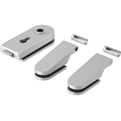Guarnizione per porta in vetro STUDIO Rondo LM anodizzato argento PZ DIN L / R DORMAKABA en oferta